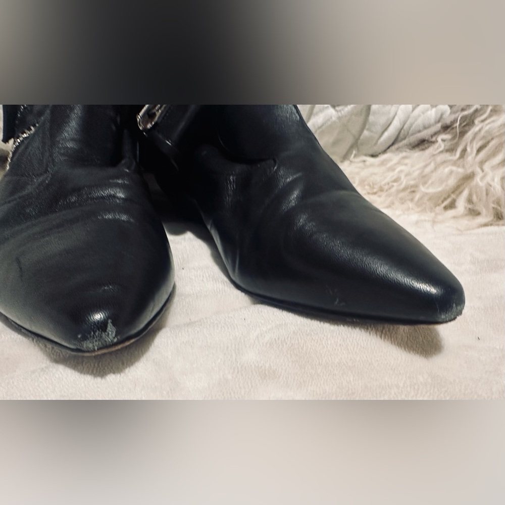 Giuseppe Zanotti Leather Wedge Boots Size: 9 | It 39 View 5